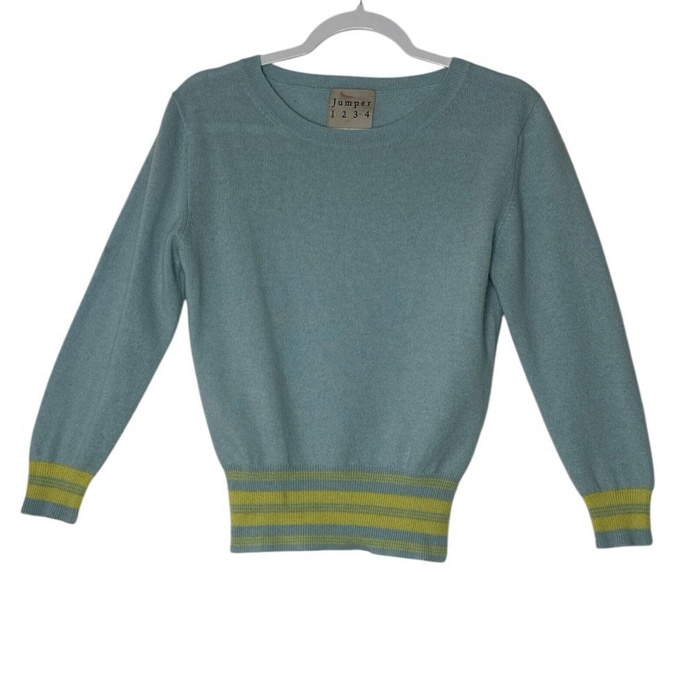 Jumper 1234 Sweater Women's Size 1 Small 100% Cashmere Crew Neck Pullover Top